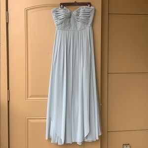 Jenny Yoo Ciel blue strapless dress
